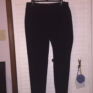 Black straight leg pants